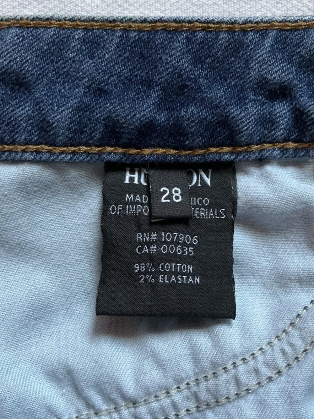 Hudson Women’s Hailey Short Denim Jean Skirt, Blue, Sz 28